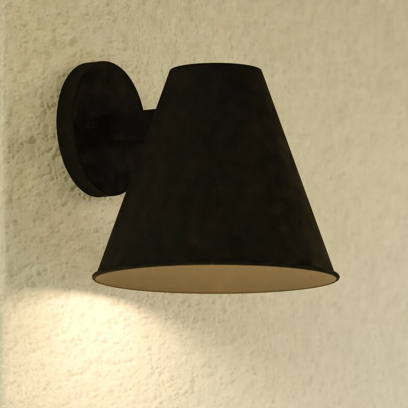 Vaxcel Smith 8.5-in. Outdoor Wall Light Textured Black