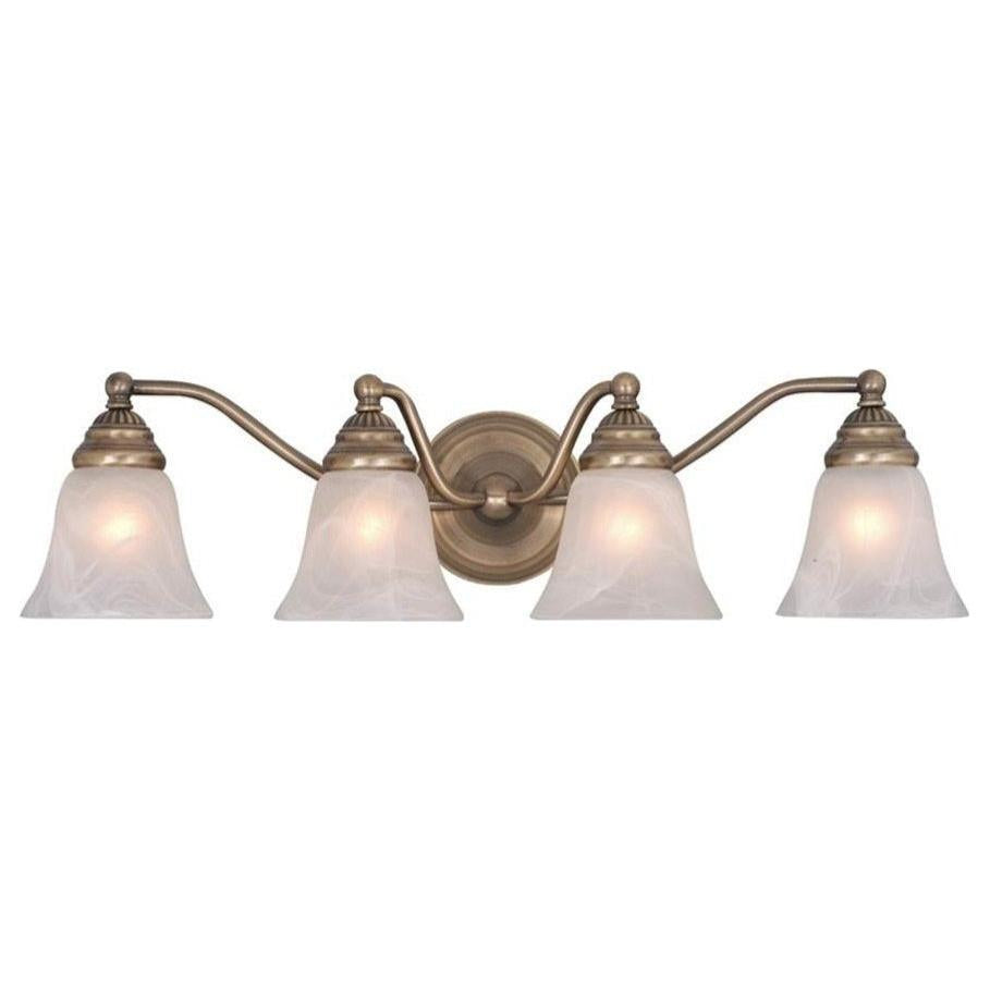 Vaxcel Standford 4-Light Brass Bathroom Vanity Fixture