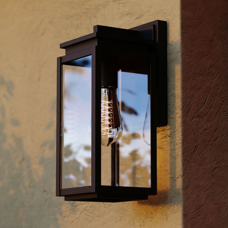 Vaxcel Uptown 5-in. W Outdoor Wall Light Matte Black