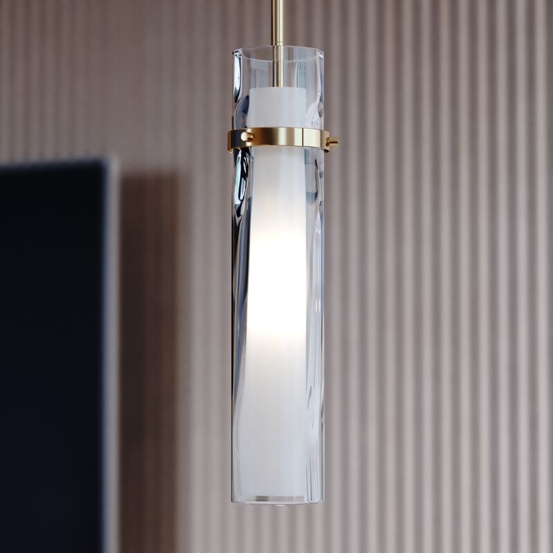 Vaxcel Vilo 4.5-in. 1 Light Mini Pendant Golden Brass