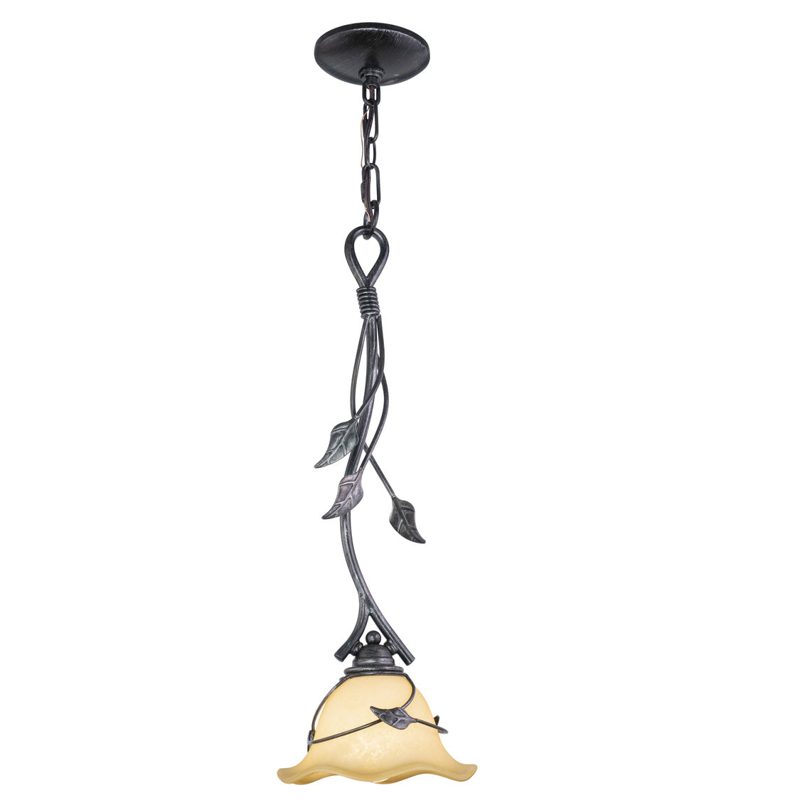 Vaxcel Vine Black Rustic Mini Pendant Ceiling Light