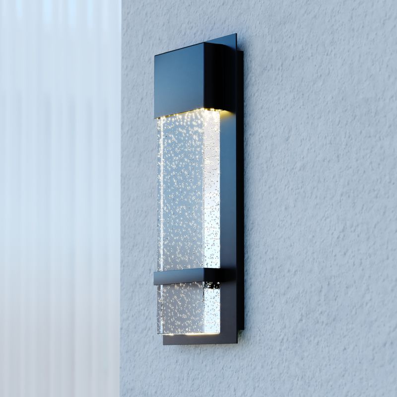 Vaxcel Wabash 4.75-in. LED Outdoor Wall Light Mystic Pewter