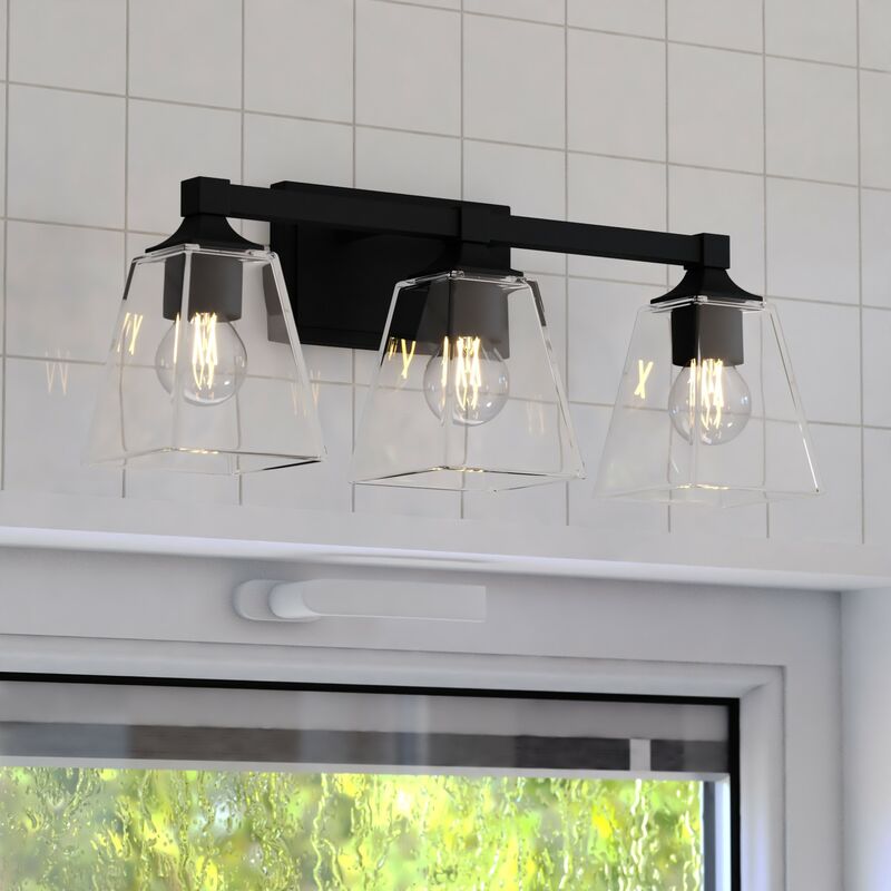 Vaxcel Wallingford 22.5-in. W Vanity Light Matte Black