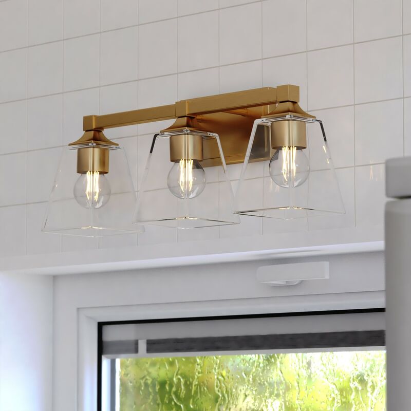 Vaxcel Wallingford 22.5-in. W Vanity Light Modern Gold