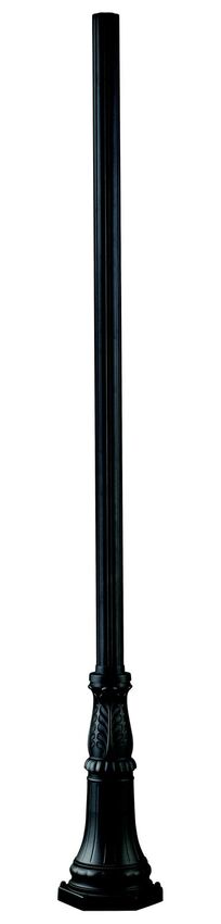 Z-Lite 12" W x 96" H Black Aluminum Outdoor Post and Hardware