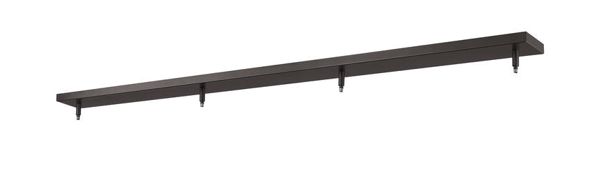 Z-Lite 5" Multi Point Canopy Bronze Steel 4-Light Ceiling Plate