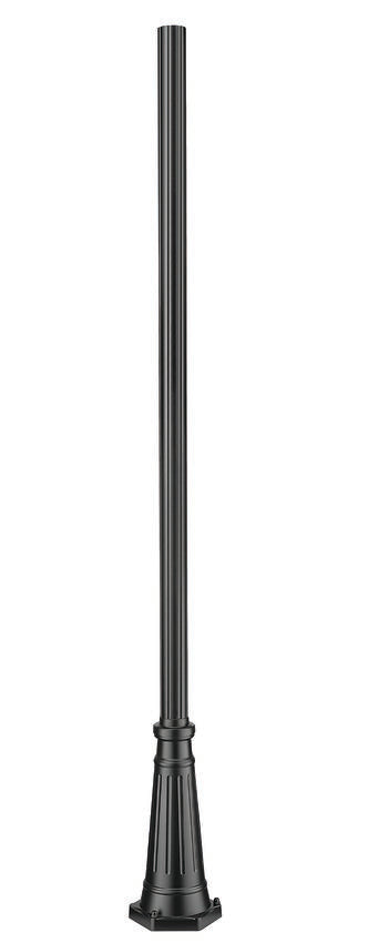Z-Lite 5011P-BK 10" W x 96" H Black Aluminum Outdoor Post and Hardware