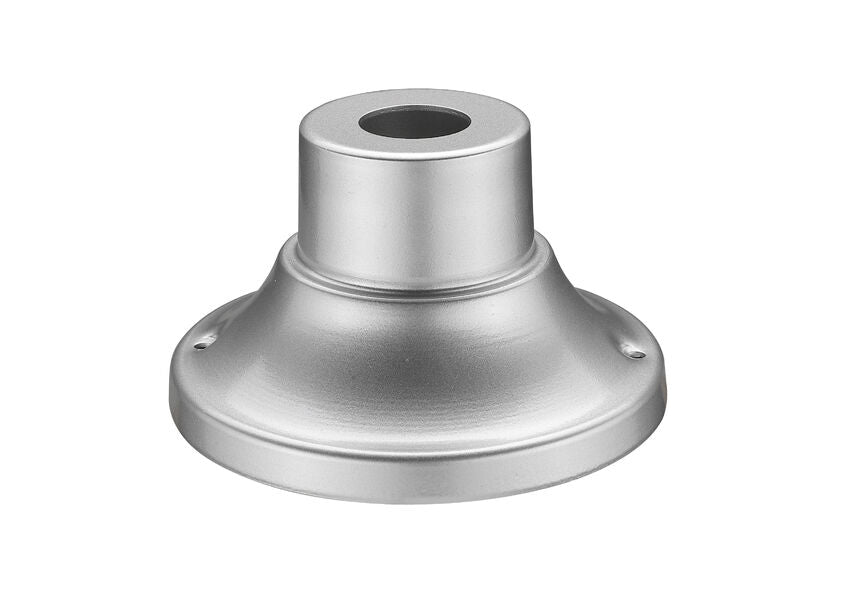 Z-Lite 6" W x 4" H Silver Aluminum Round Outdoor Pier Mount Post and Hardware