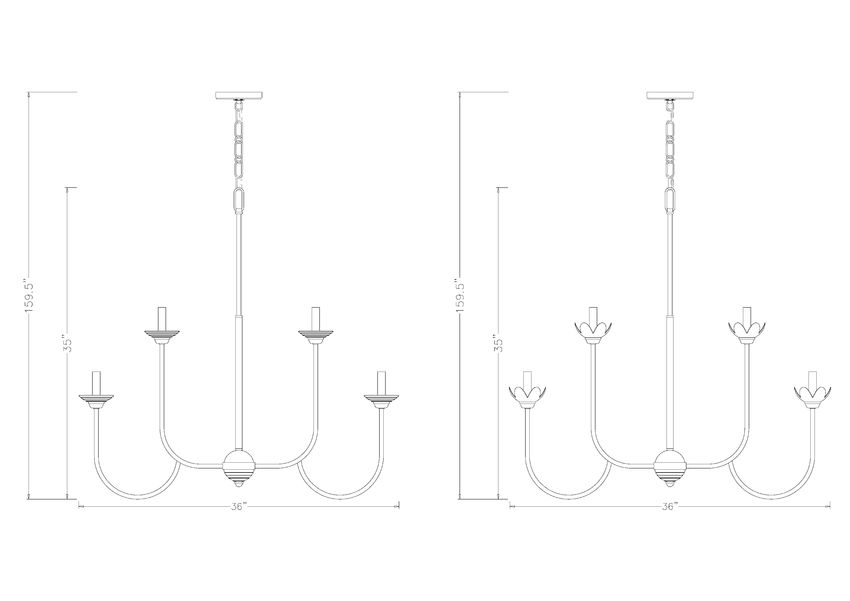 Z-Lite Allistair 8-Light Candelabra Bulb Base Matte Black Steel Frame Clear Ribbed Glass Shade Chandelier