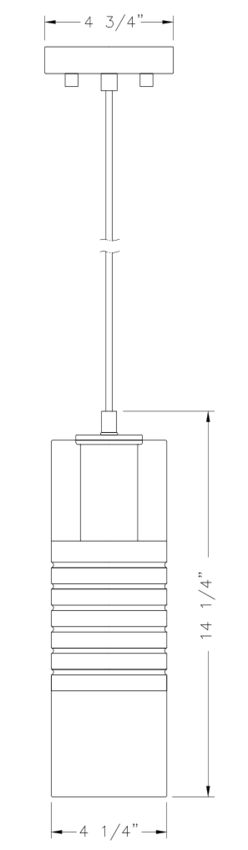 Z-Lite Alton 5" 1-Light Matte Black Steel and Clear Frosted Glass Shade Pendant Light