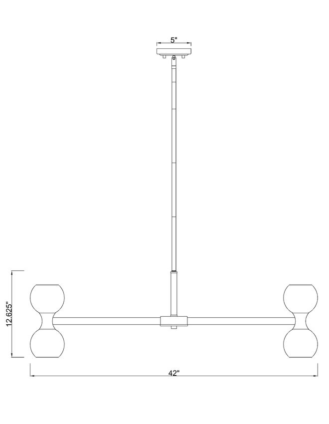 Z-Lite Artemis 42" 20-Light Matte Black Steel and Matte Opal Glass Chandelier