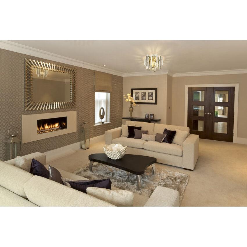 Z-Lite Bova 17" 4-Light Clear Crystal Shade Flush Mount With Polished Nickel Frame Finish