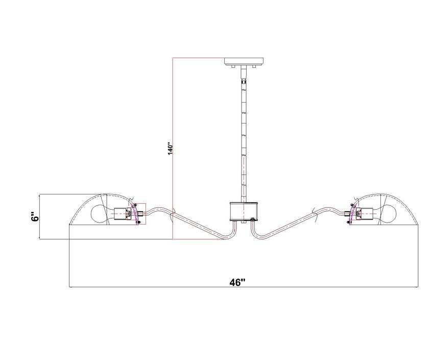 Z-Lite Breton 46" 8-Light Matte Black Steel Frame White Glass Shade Chandelier
