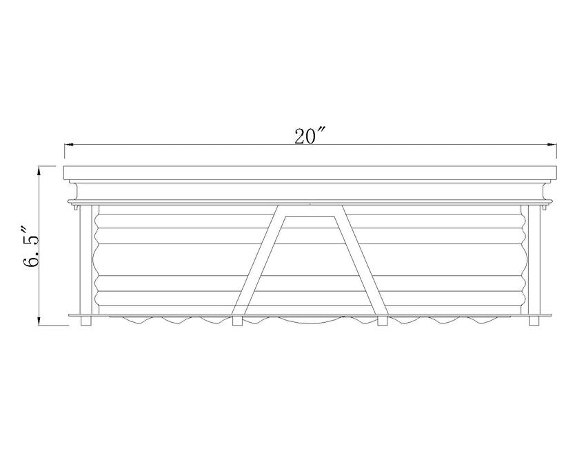 Z-Lite Cape Harbor 20" 4-Light Brushed Nickel Flush Mount Lighting With Clear Glass Shade