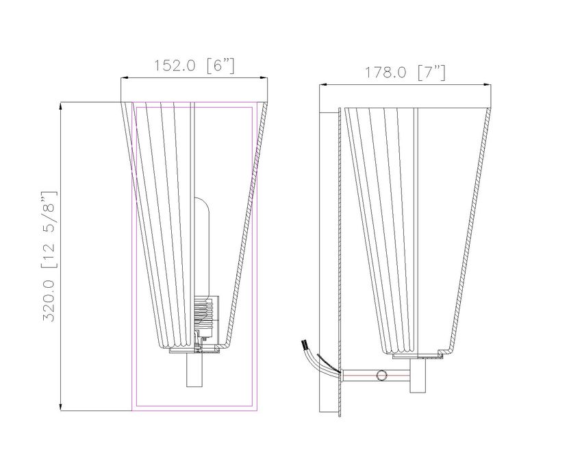 Z-Lite Farrell 6" 1-Light Brushed Nickel Wall Sconce With White Glass Shade
