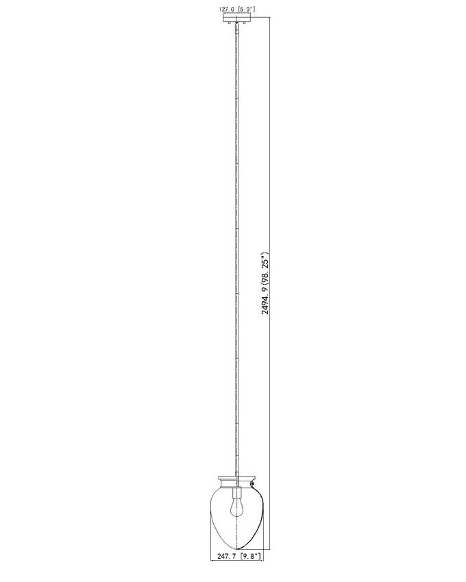 Z-Lite Gideon 10" 1-Light Matte Black and Etched Opal Glass Shade Pendant Light
