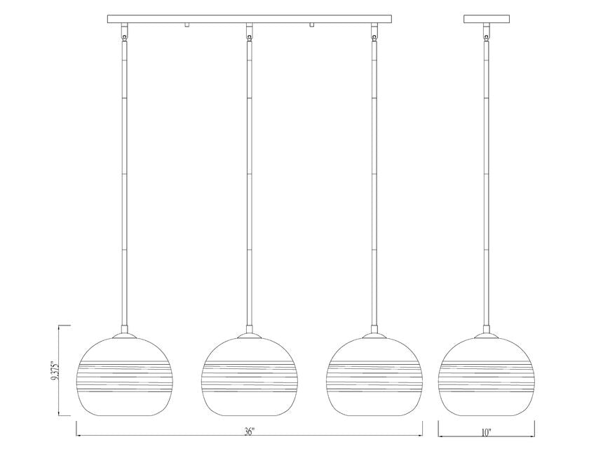 Z-Lite Harmony 10" 3-Light Olde Brass Island Light With Clear Glass Shade