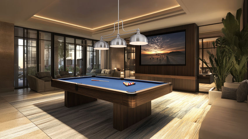 Z-Lite Melange 52" 3-Light Brushed Nickel Steel Billiard Light