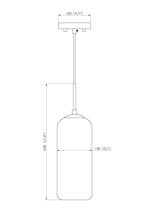 Z-Lite Monty 5" 1-Light Brushed Nickel Pendant Light With Matte Opal Glass Shade