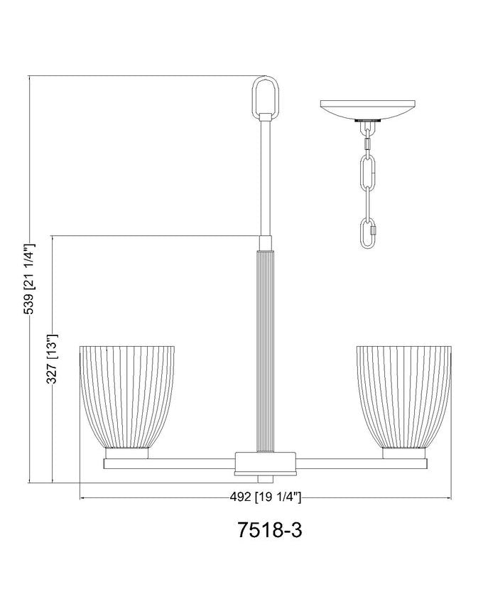 Z-Lite Naya 3-Light Medium Bulb Base Modern Gold Steel Frame Matte Opal Glass Shade Chandelier