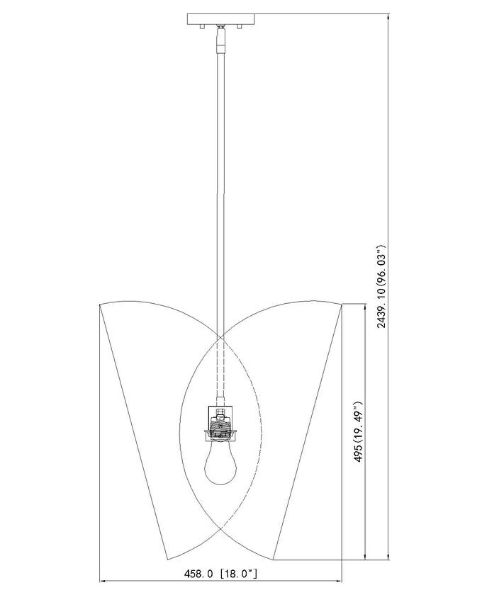 Z-Lite Salone 14" 1-Light Medium Base Matte White Steel Gold Inner Shade Pendant Lighting