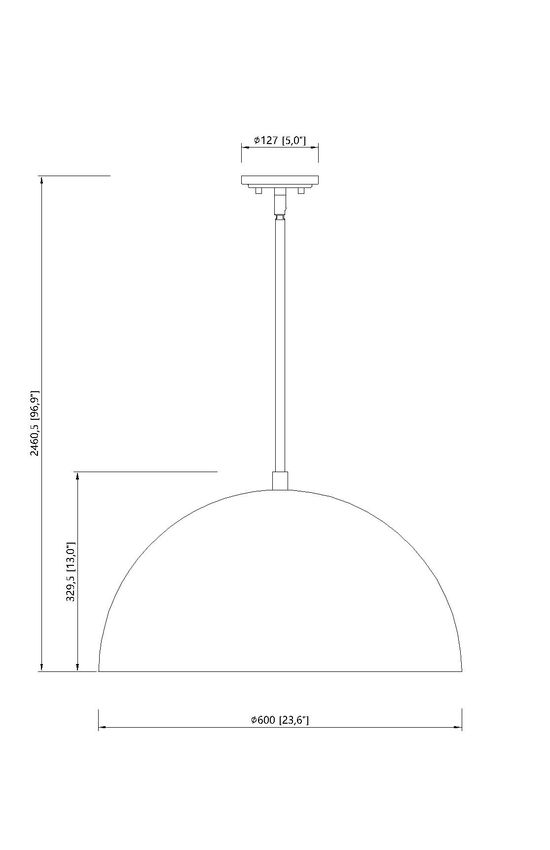 Z-Lite Vega 24" 3-Light Matte White Steel Frame Matte White and Gold Frame Pendant Light
