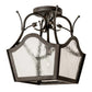 2nd Ave Lighting 10″ Square Terena Semi-Flushmount