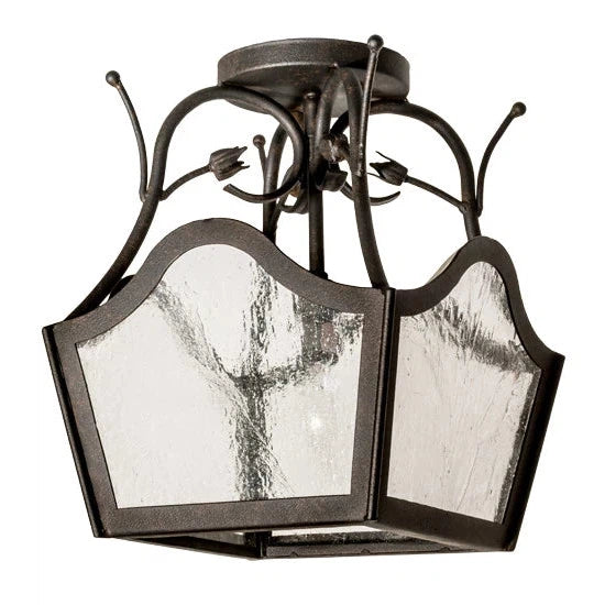 2nd Ave Lighting 10″ Square Terena Semi-Flushmount