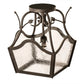 2nd Ave Lighting 10″ Square Terena Semi-Flushmount