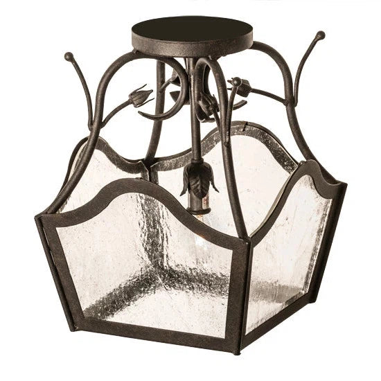 2nd Ave Lighting 10″ Square Terena Semi-Flushmount