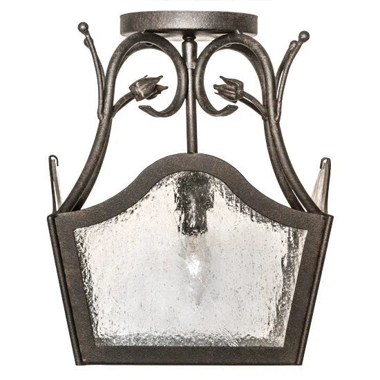 2nd Ave Lighting 10″ Square Terena Semi-Flushmount