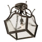 2nd Ave Lighting 10″ Square Terena Semi-Flushmount