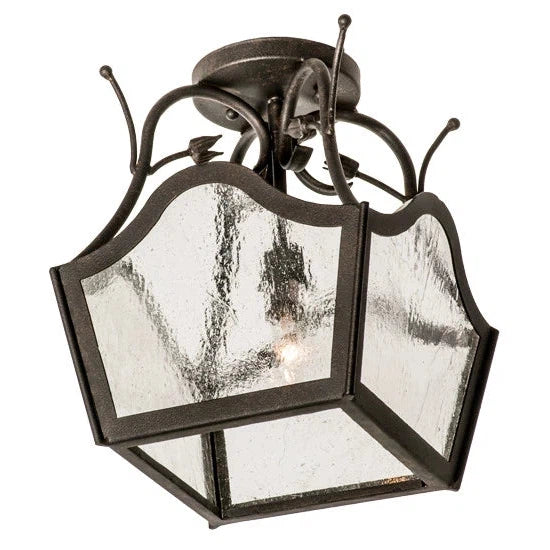 2nd Ave Lighting 10″ Square Terena Semi-Flushmount