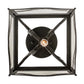 2nd Ave Lighting 10″ Square Terena Semi-Flushmount