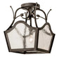 2nd Ave Lighting 10″ Square Terena Semi-Flushmount