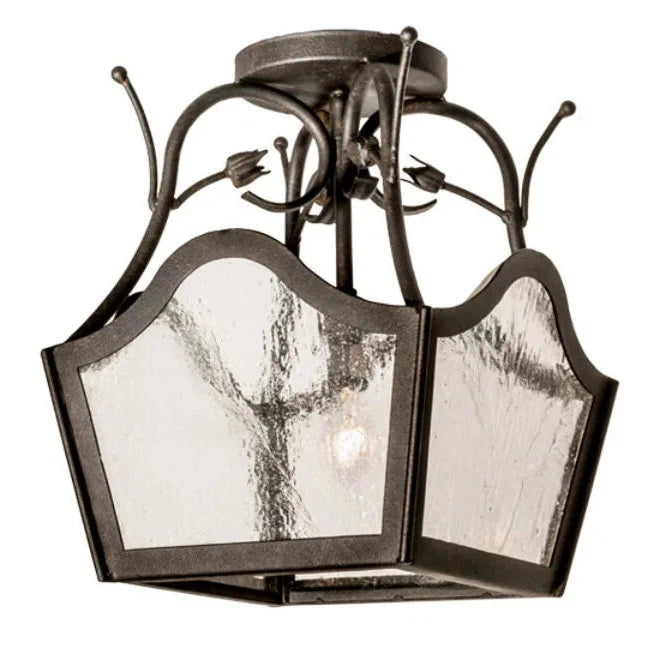2nd Ave Lighting 10″ Square Terena Semi-Flushmount