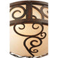 2nd Ave Lighting 12″ Wide Lilliana Flushmount