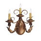 2nd Ave Lighting 12″ Wide Natalia 3 Light Wall Sconce