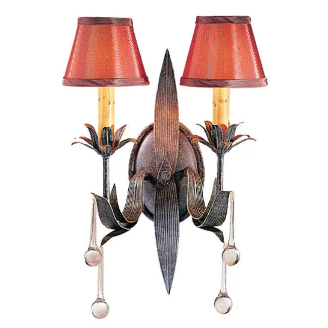 2nd Ave Lighting 13″ Wide Slenderleaf 2 Light Wall Sconce
