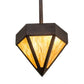 2nd Ave Lighting 14″ Diamond Pendant