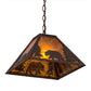 2nd Ave Lighting 14″Sq Lone Bear Pendant