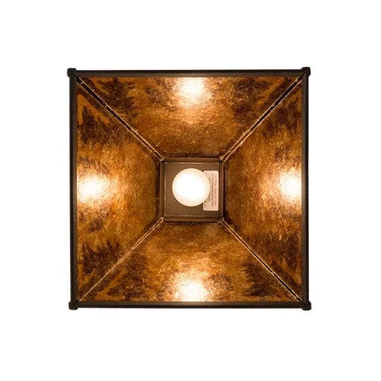 2nd Ave Lighting 14″Sq Lone Bear Pendant