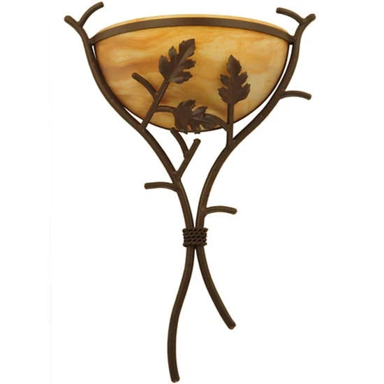 2nd Ave Lighting 15.25″ Oak Branch Wall Sconce