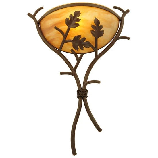 2nd Ave Lighting 15.25″ Oak Branch Wall Sconce
