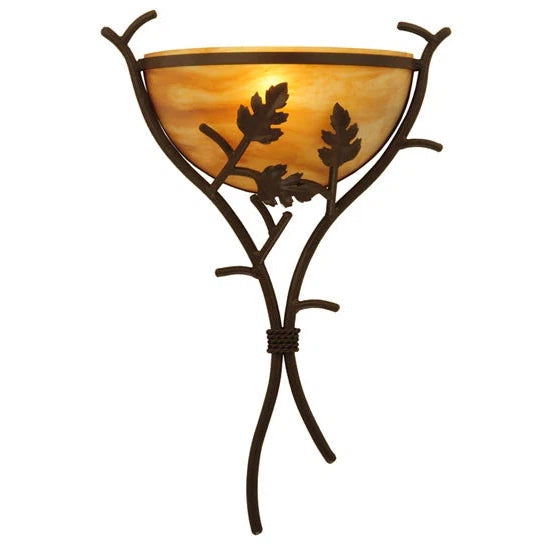 2nd Ave Lighting 15.25″ Oak Branch Wall Sconce