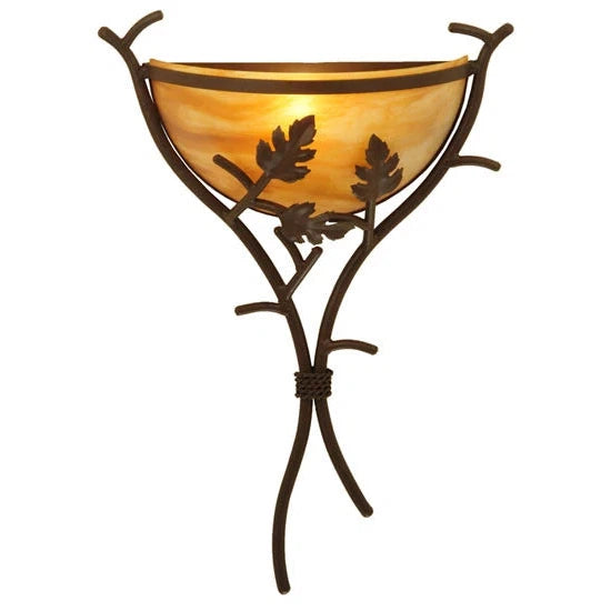2nd Ave Lighting 15.25″ Oak Branch Wall Sconce