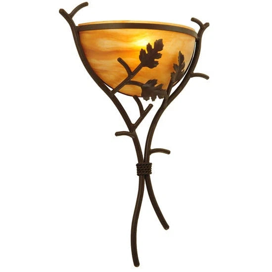 2nd Ave Lighting 15.25″ Oak Branch Wall Sconce