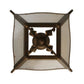 2nd Ave Lighting 16″ Square Terena 4 Light Pendant