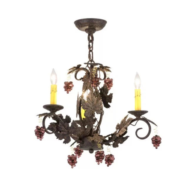 2nd Ave Lighting 18″ Vineyard 3 LT Chandelier