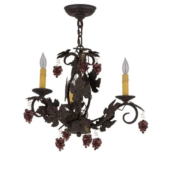 2nd Ave Lighting 18″ Vineyard 3 LT Chandelier